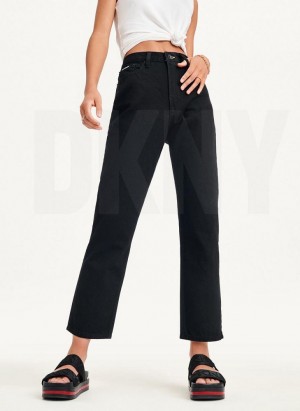DKNY Broome Kot Pantolon Kadın Siyah | Turkey_D0357