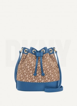 DKNY Bucket Çapraz Askılı Çanta Kadın Mavi | Turkey_D1845