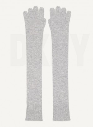 DKNY Elbow Eldiven Kadın Gri | Turkey_D0837
