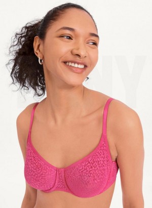 DKNY Modern Dantel Demi Sütyen Kadın Pembe | Turkey_D0679