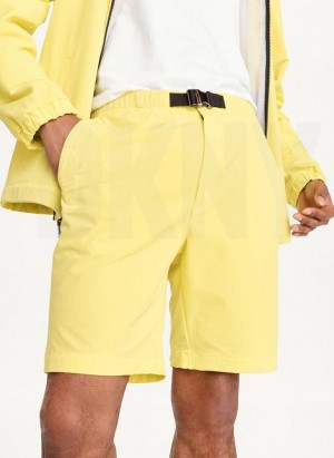 DKNY Naylon Şort Erkek Limon | Turkey_D0308