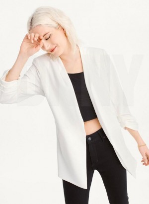 DKNY Open Front Blazerler Kadın Beyaz | Turkey_D0597