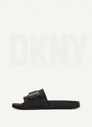 DKNY Pool Terlik Kadın Siyah | Turkey_D0345