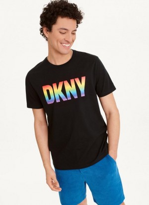 DKNY Pride Tişört Erkek Siyah | Turkey_D0873