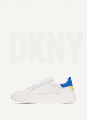 DKNY Stacked Court Spor Ayakkabı Erkek Beyaz | Turkey_D1381